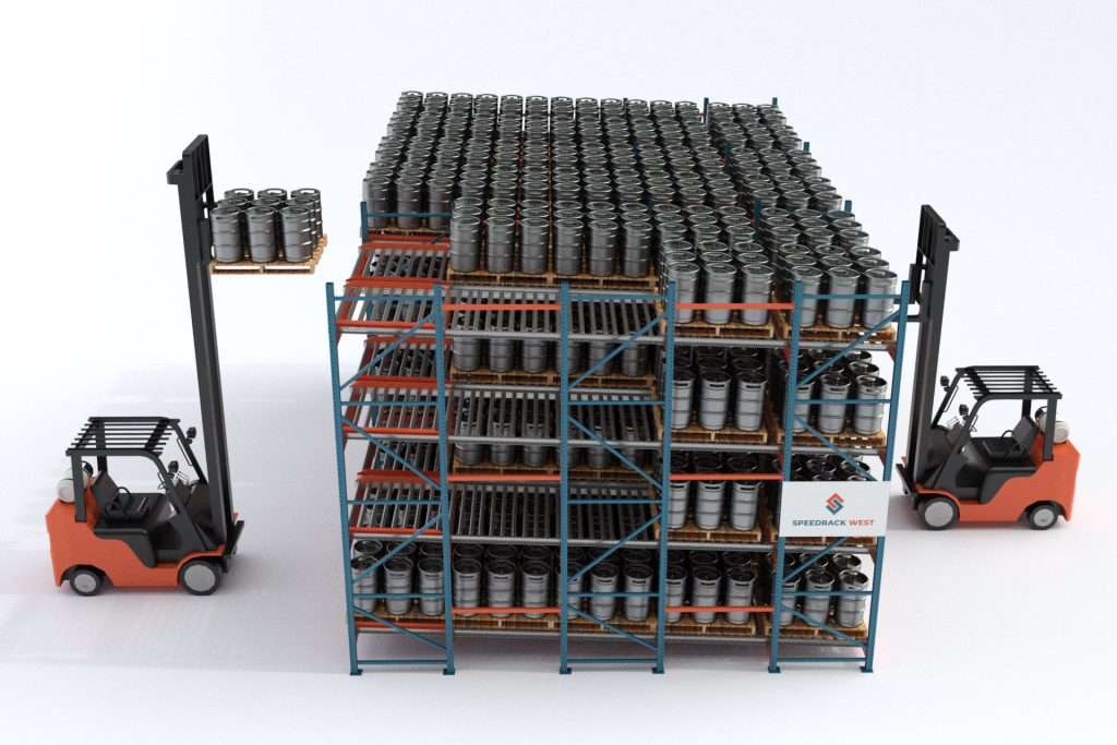Beverage Storage Gravity Flow Rack