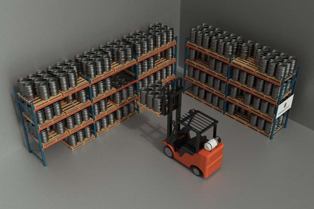 Beverage Storage Selective Pallet Rack