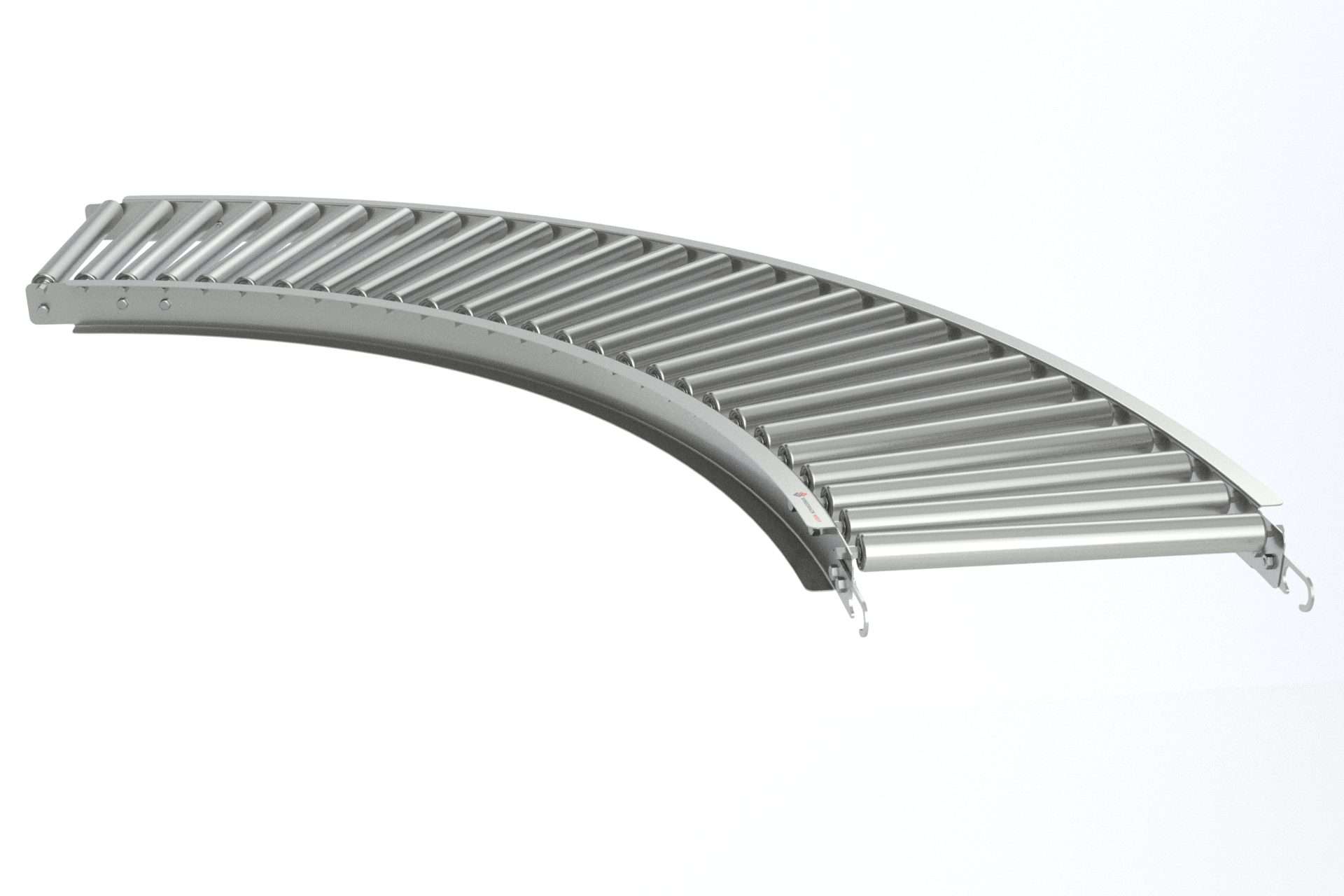 Galvanized Gravity Roller - Curved Sections