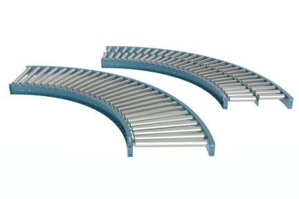 Galvanized Roller Gravity Conveyor Curved Sections