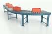 Galvanized Roller Gravity Conveyor - Curved Sections