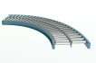 Galvanized Roller Gravity Conveyor - Curved Sections