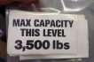Pallet Rack Load Capacity Labels