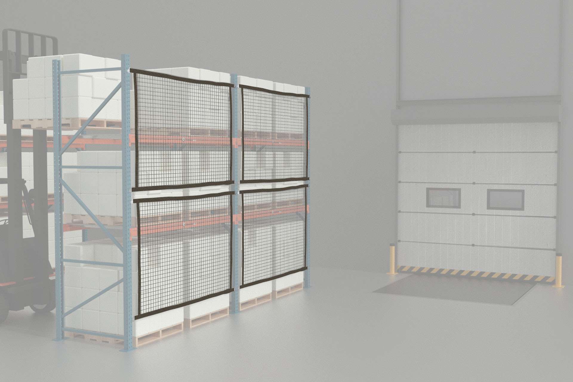 Safety Netting - Falling off Pallet Racks