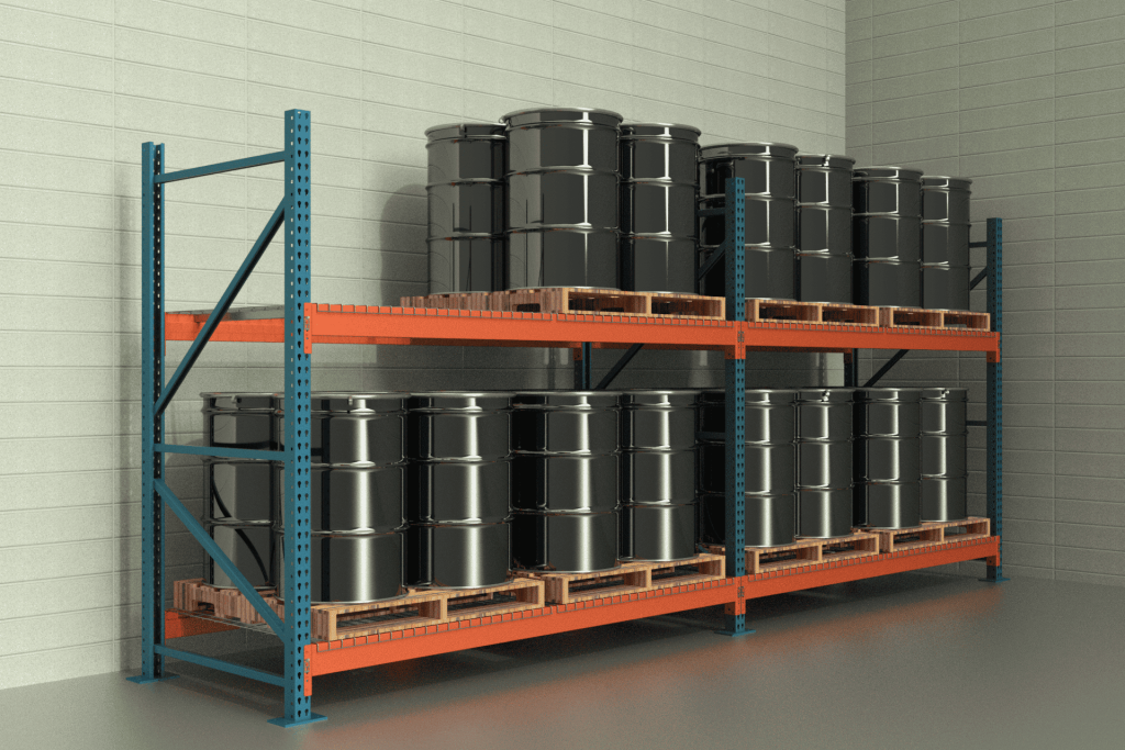 Heavy-Duty Storage for 55-Gallon Chemical Drums