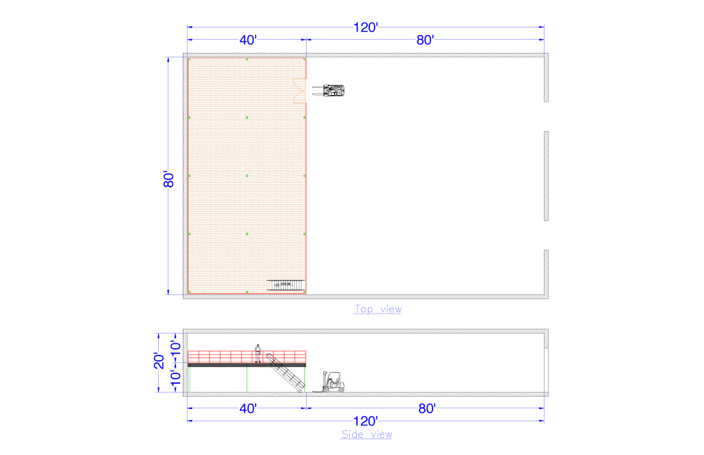 one-third of the floor area