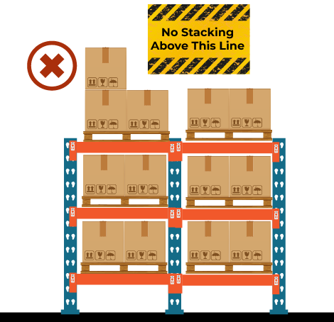 No Stacking Above This Line