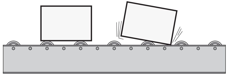 conveyor load spacing