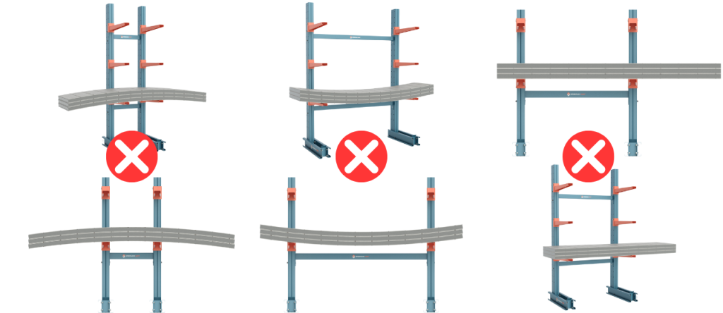 Wrong Product Placement Cantilever Rack