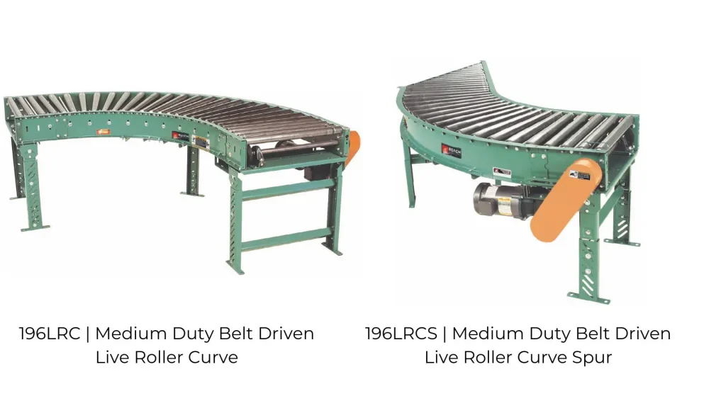 Belt Driven Live Roller Conveyor | Belt Driven Live Roller 196LRC VS 196LRCS | Speedrack West