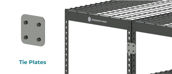 Boltless Shelving | Shelving Tie Plates | Speedrack West