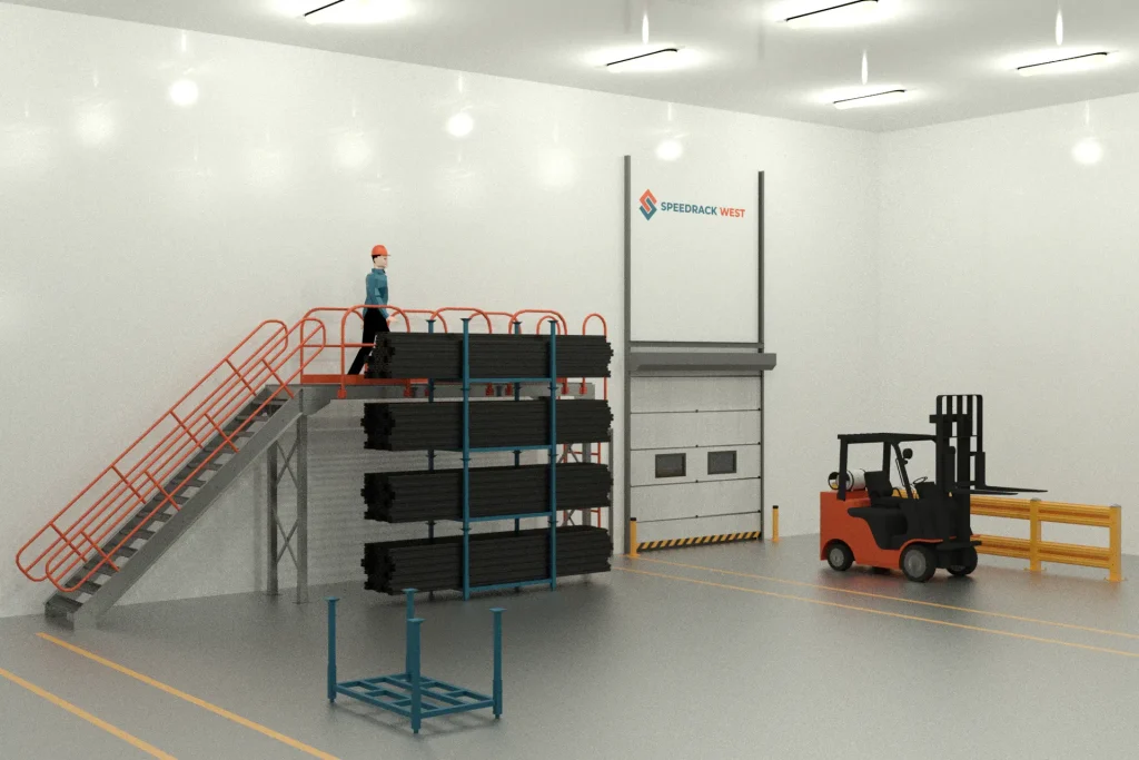 Catwalk With Stacking Racks