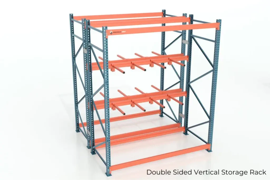 Double-Sided Vertica Storage Rack