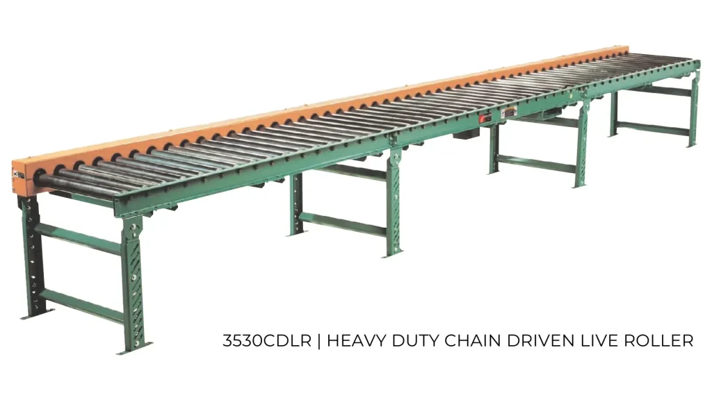 Chain Driven Live Roller Conveyor | 3530CDLR Heavy Duty Chain Driven Live Roller | Speedrack West