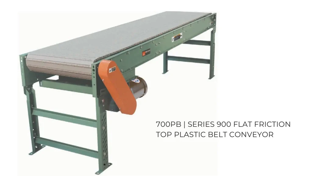 Plastic Belt Conveyor | 700PB Series 900 Flat Friction Top Plastic Belt Conveyor | Speedrack West