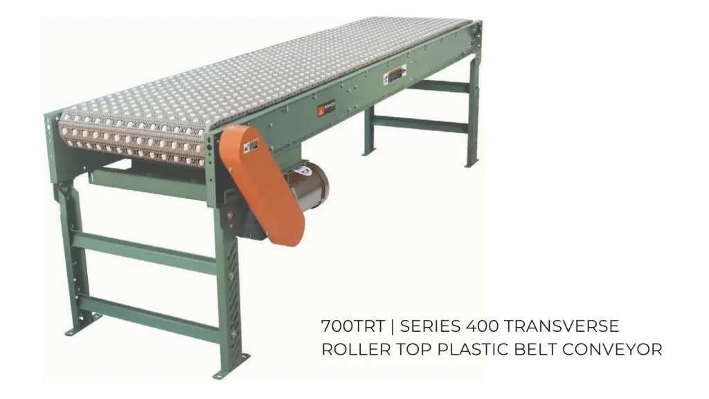Plastic Belt Conveyor | 700TRT Series 400 Transverse Roller Top Plastic Belt Conveyor | Speedrack West