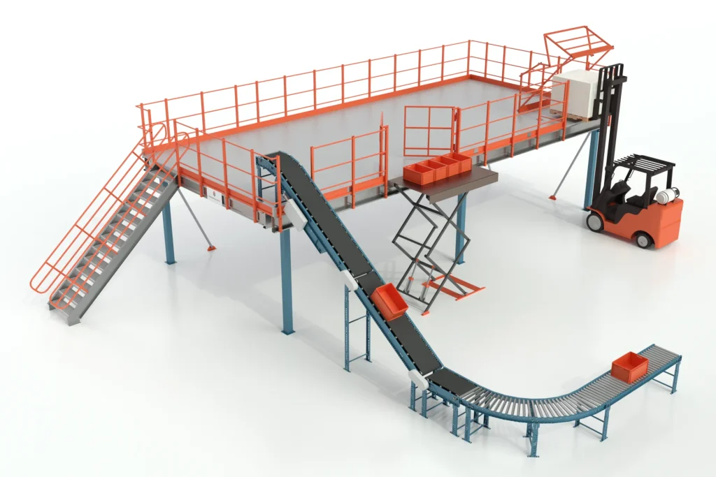 Mezzanine with Conveyor