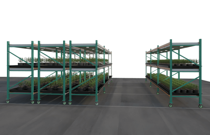 mobile grow rack - cannabis storage | Speedrack West