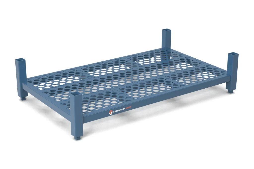 Stacking Rack with Perforated Decking
