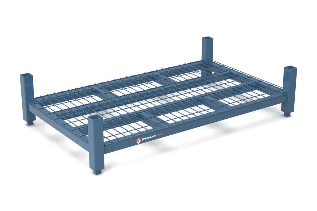 Stacking Rack with Wire Mesh Decking