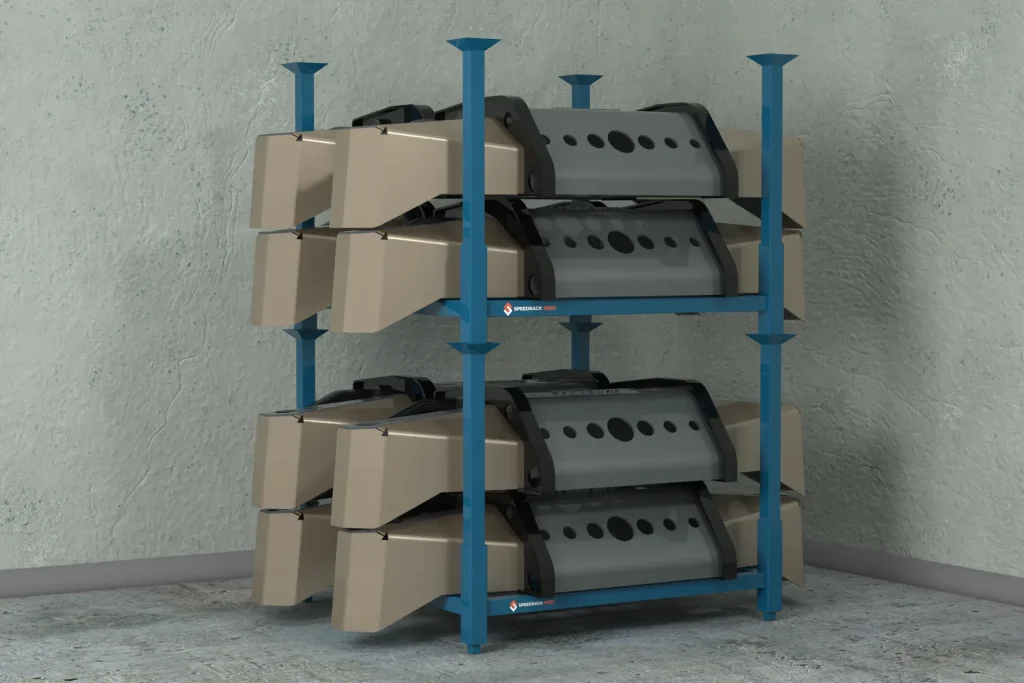 Stacking Racks with Bumpers