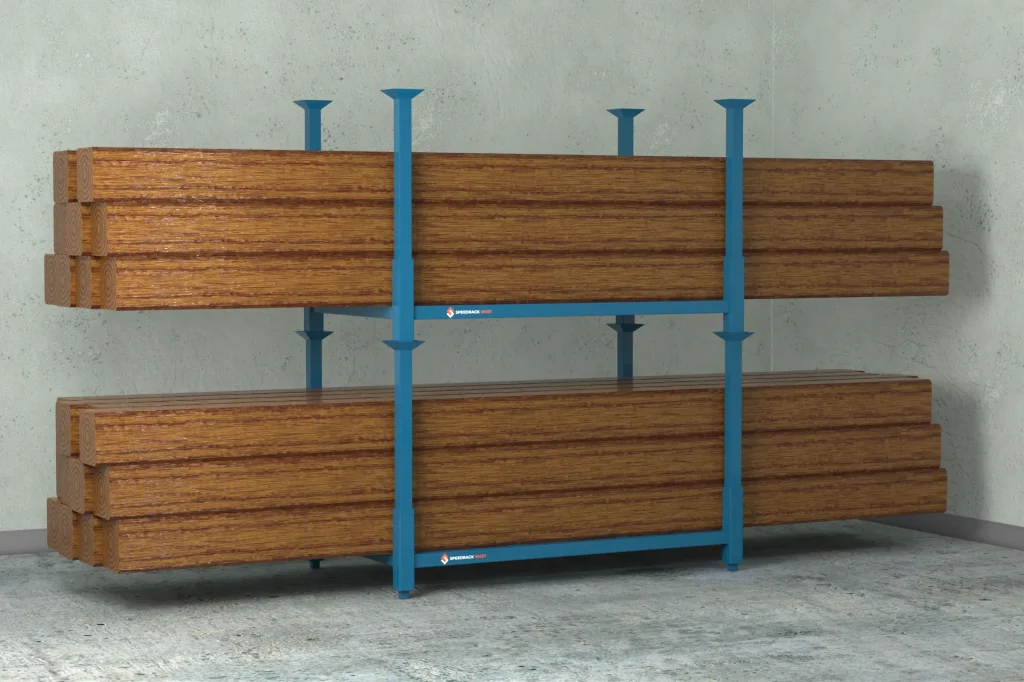 Stacking Racks with Lumber